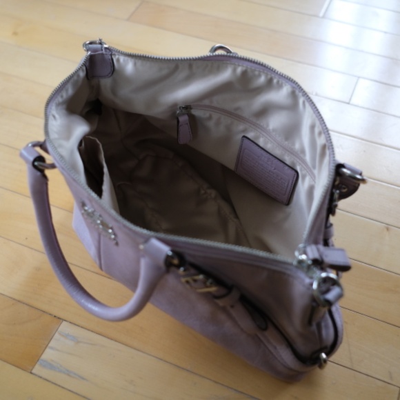 Y2K Coach Madison Pale Purple Leather Handbag Medium - Picture 8 of 11